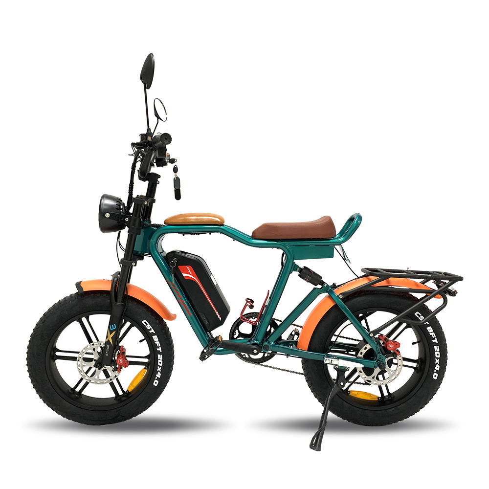 Cyclemix elektr velosipedi Q1 1000W 48V 22Ah 55km/soat tashqi lityum batareyali elektr velosiped