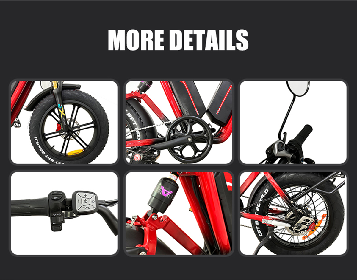80-90kmPure Electric Cruising Range 55kmh With 5 Speed ​​Electric Bike Details 5