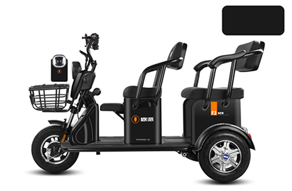 Cyclemix Electric Tricycle F3 ფერადი ეკრანი პრიალა მქრქალი შავი