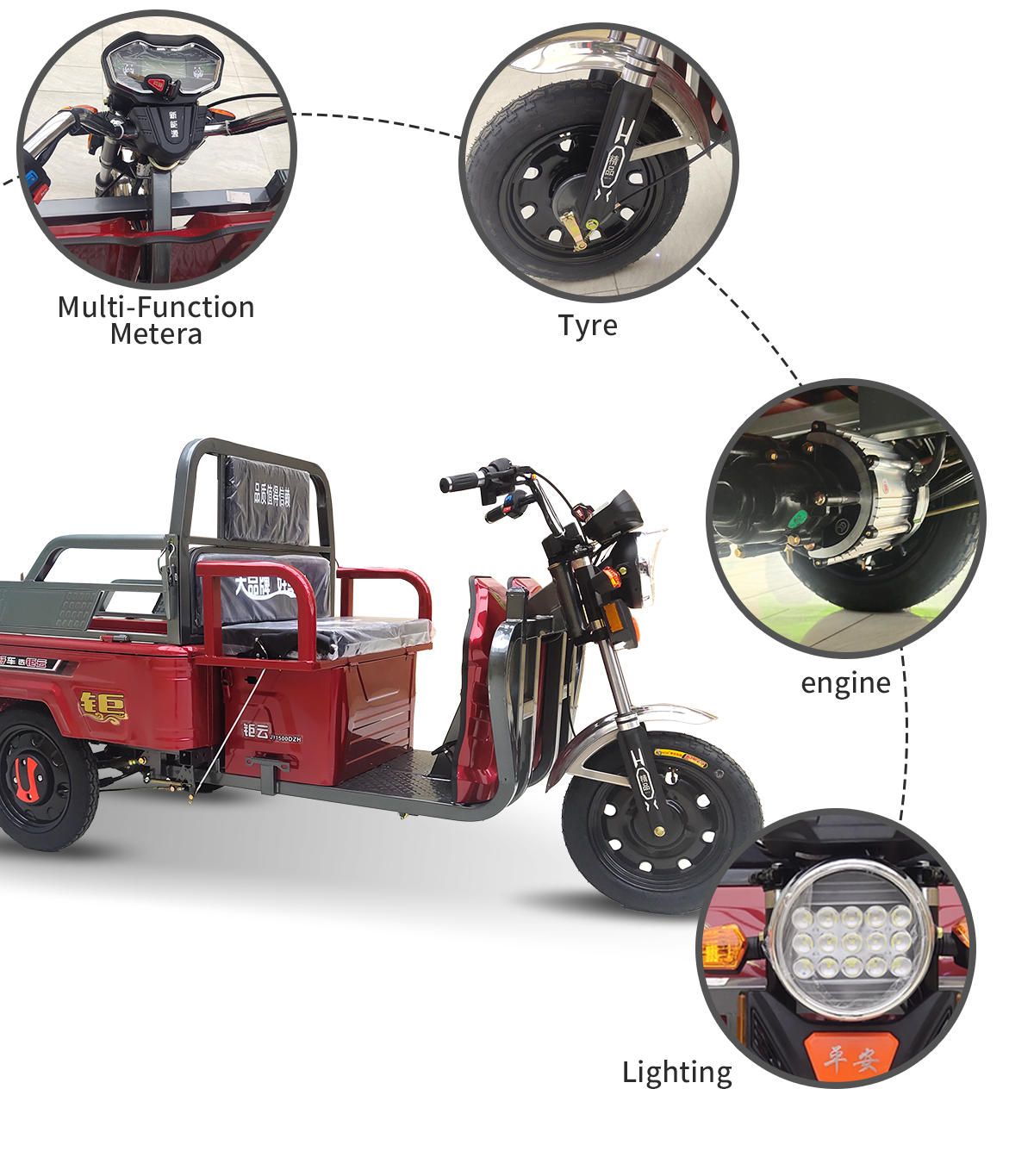 Cyclemix Electric Tricycle Product JYD-1 Detailer 2