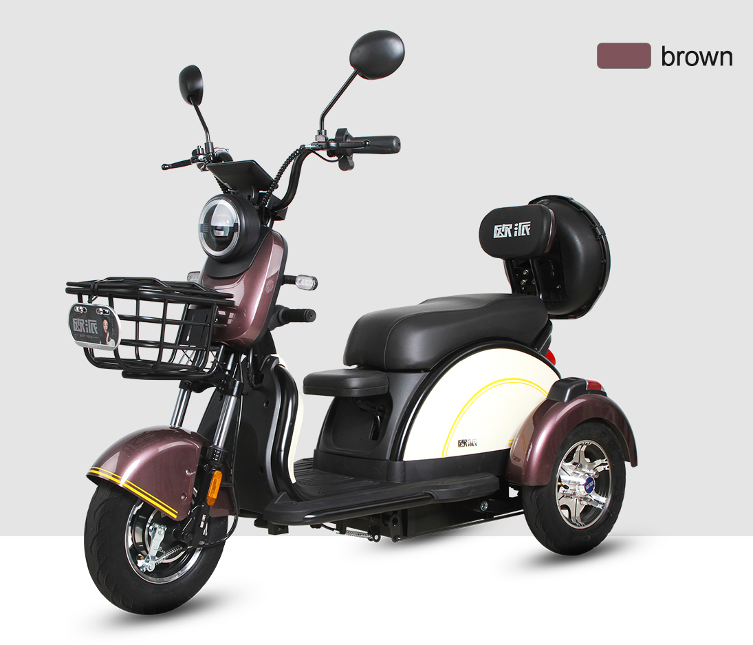 Cyclemix Produkt Elektrisk trehjulssykkel JKC2 Detaljer Farge Brun
