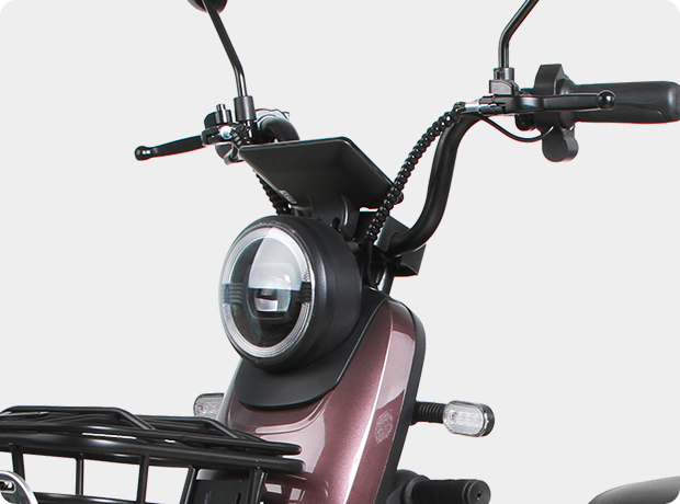 Ang Produkto sa Cyclemix Electric Tricycle JKC2 Mga Detalye nga Gipangunahan ang mga Headlight