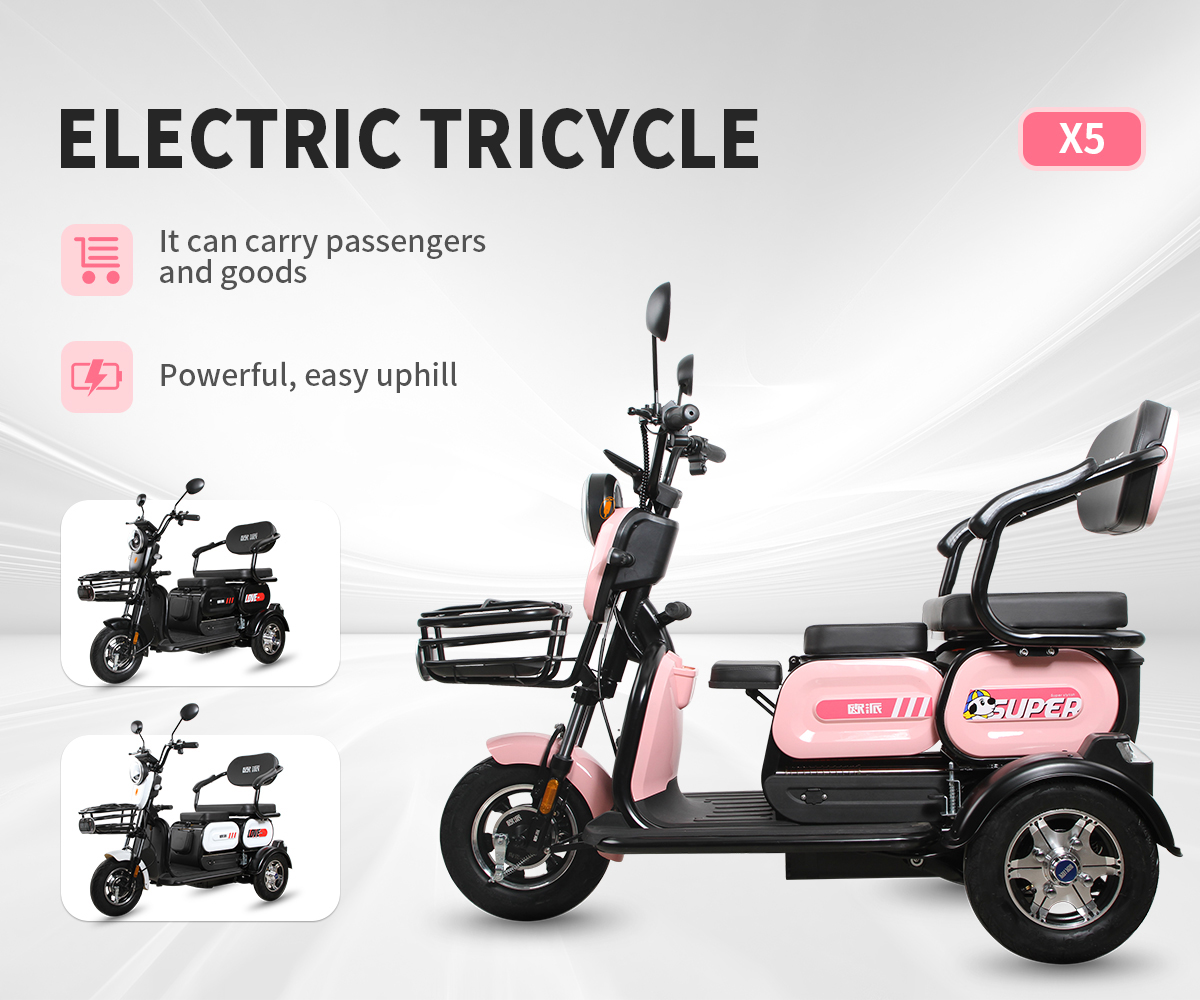 Dettagli del triciclo elettrico X5 del prodotto Cyclemix 1