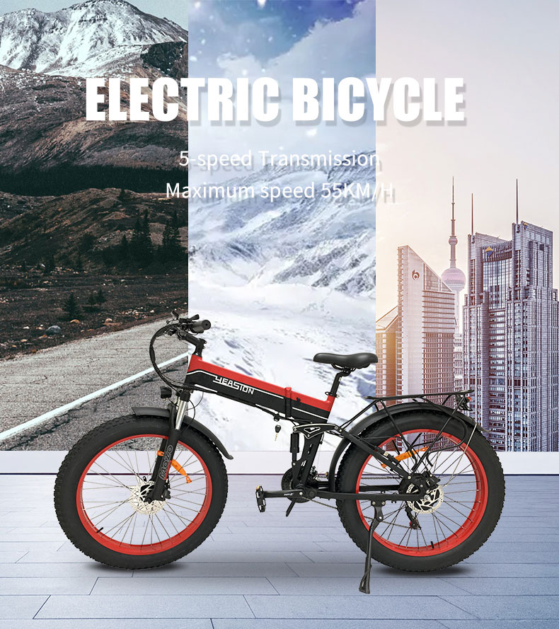 Bicicleta Eléctrica XGHM-52 1000W 48V 14Ah 55kmh Detalles01