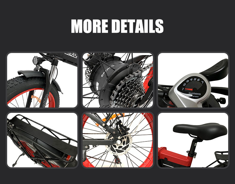 Električni bicikl XGHM-52 1000W 48V 14Ah 55kmh Detalji05