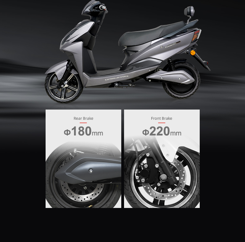 OPY-EM005 Velocitat màxima 55 km/h Autonomia màxima 65 km Detalls de la motocicleta elèctrica 3