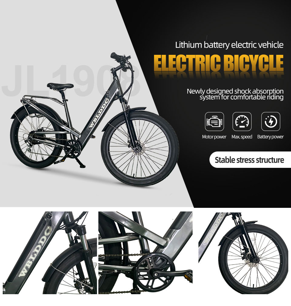 1908 500W 48V 10.4Ah14Ah 35kmh Lithium Battery Electric Bike Detail01
