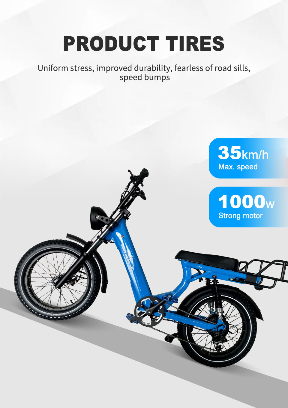 2205 350W-1000W 48V 13Ah14Ah 35kmh Lithium Battery Electric Bike Detail08