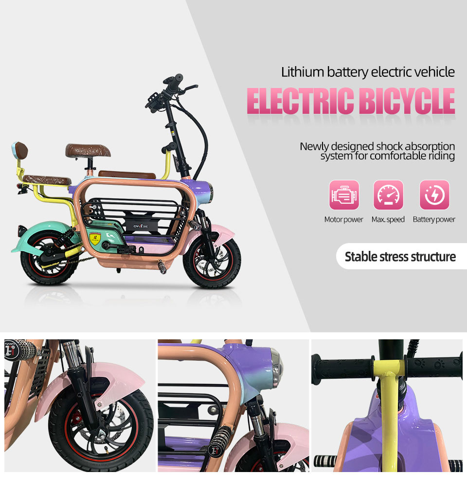 2303 350W 48V 15Ah 30kmh Lithium Battery Electric Bike Detail01