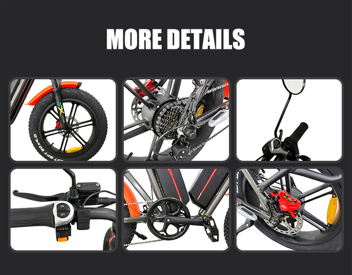 Cyclemix Ebike Q1S 48V 22Ah2 Lithium Battery Magnesium Alloy Integrated Wheel Ebike Details 5