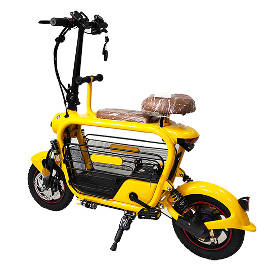Cyclemix Electric Moped XJY Detailis Color Yellow