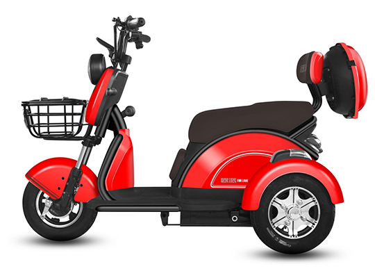 Cyclemix Product Electric Tricycle JKC2 Details Color Chinese Red