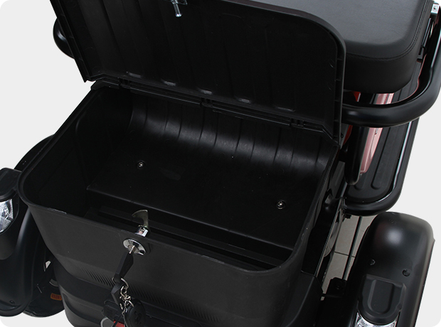 Cyclemix Product Electric Tricycle X5 Details Storage Basket