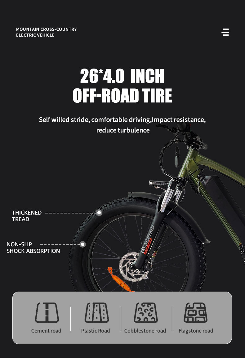 Electric Bike JY 1000W 48V 21Ah 55kmh Details09