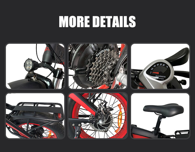 Electric Bike YB-52 1000W 48V 14Ah 55kmh Details05