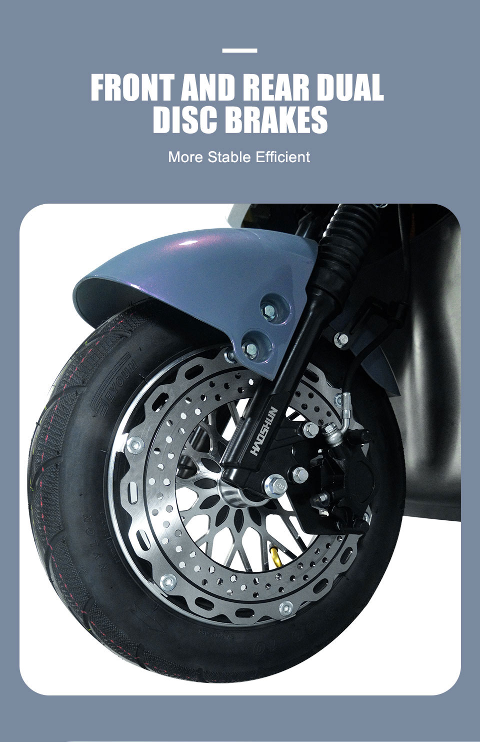 Electric Moped B02-1 800W 72v 20ah 45kmh Dartyth