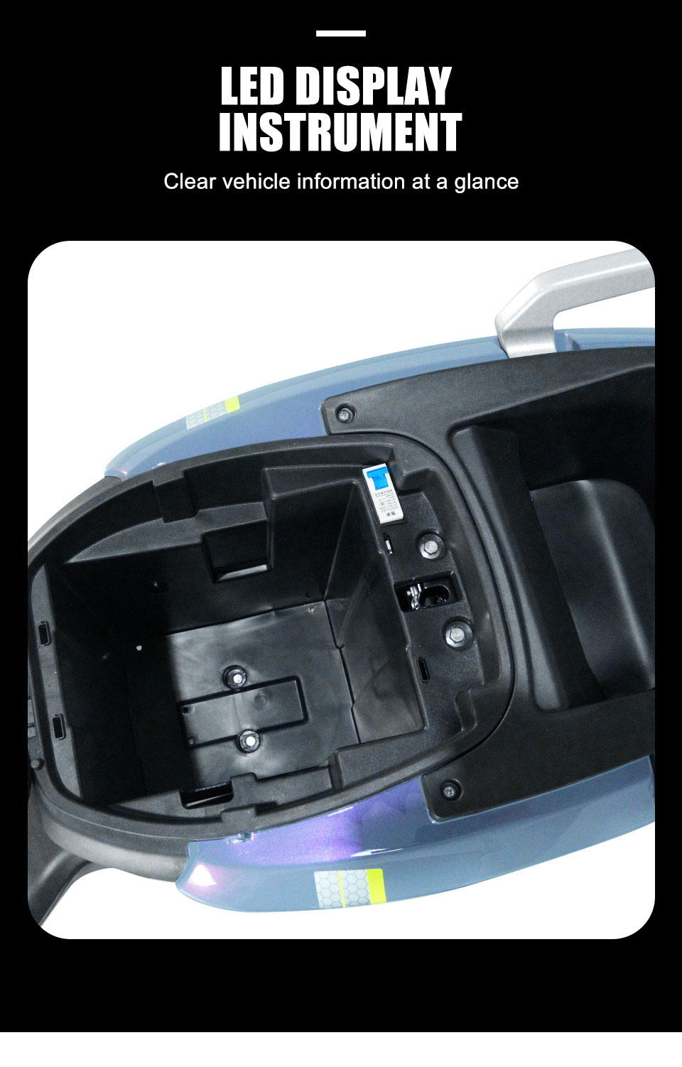 Electric Moped B02-1 800W 72v 20ah 45kmh Details6