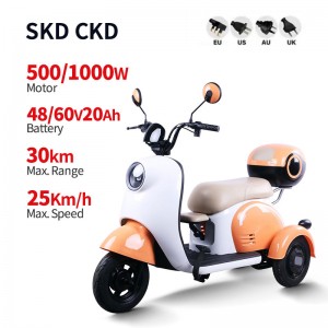 Electric Passenger Tricycle GK2 500W1000W 48V60V 20Ah 25kmh images01