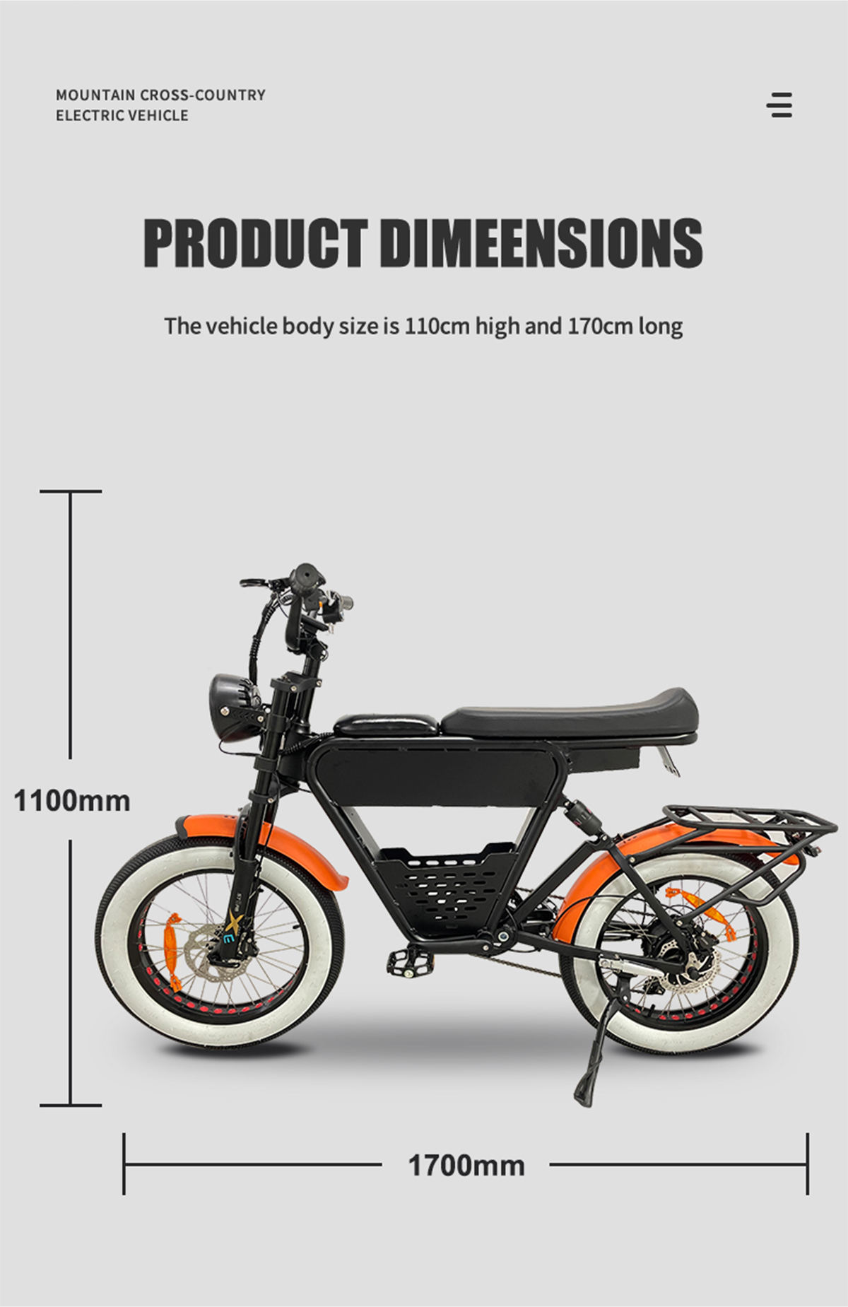 Opsyonal nga 500w 750W 1000W 20inch 48v Lithium Battery Ebike Detalye 4