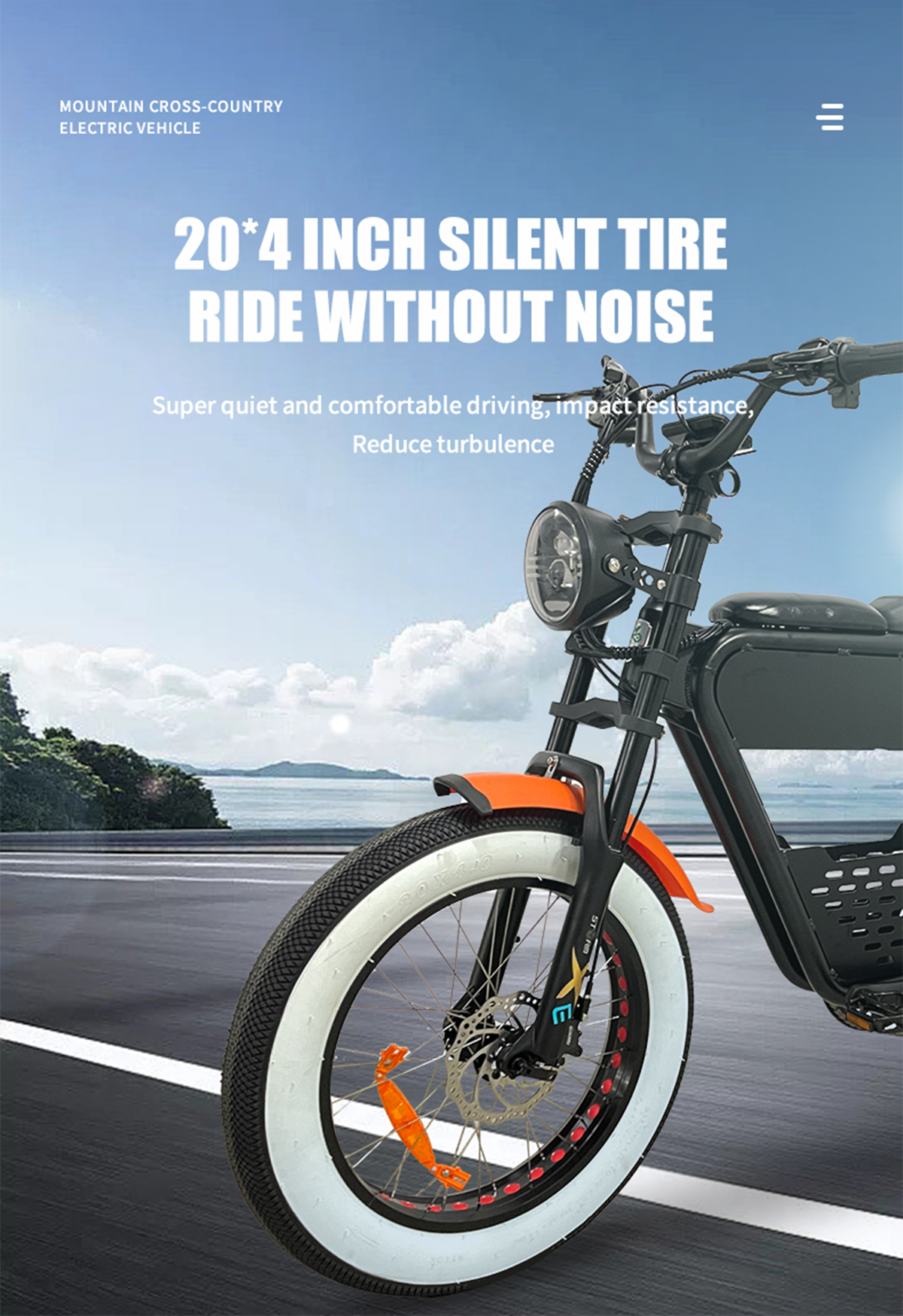 Opsyonal 500w 750W 1000W 20inch 48v Lithium Battery Ebike Detalye 9