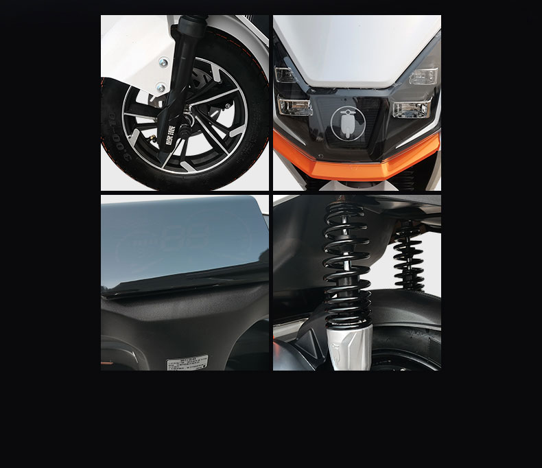 YW-09 1200W 72V 20 30Ah 45KmH Range 80-100Km Electric Motorcycle Detail05