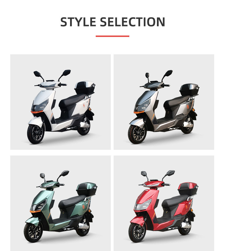 YW-09 1200W 72V 20 30Ah 45KmH Range 80-100Km Electric Motorcycle Detail13